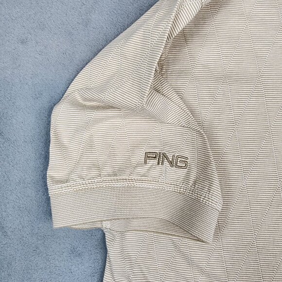 Vintage Ping Polo Shirt Men's Size XL Striped Shortsleeve Golf Mercerized Cotton - Picture 4 of 10